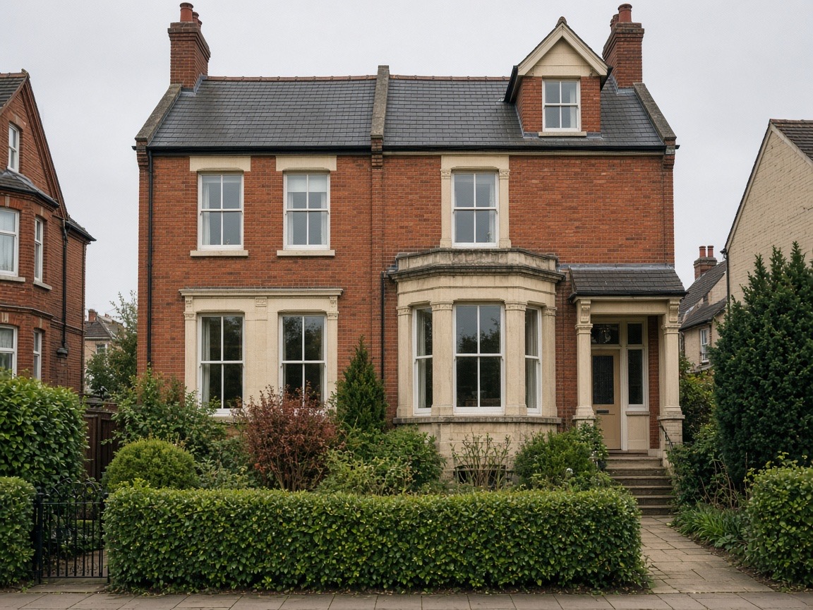 Illustrative photograph of a traditional UK house